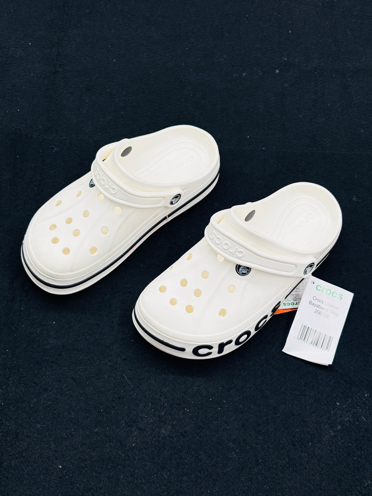 Crocs Unisex Bayaband Clogs - Classic Cream/Stucco